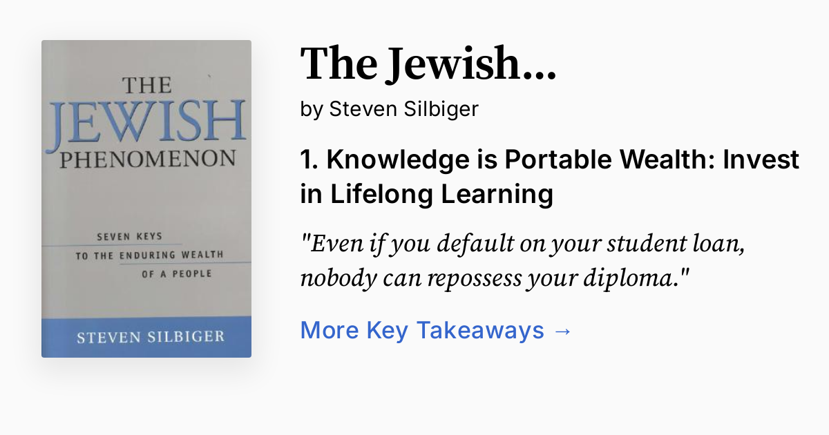 Cover of The Jewish Phenomenon