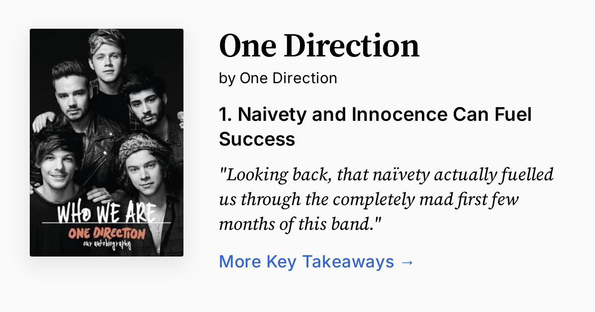 One Direction by One Direction | Summary, Audio, Quotes