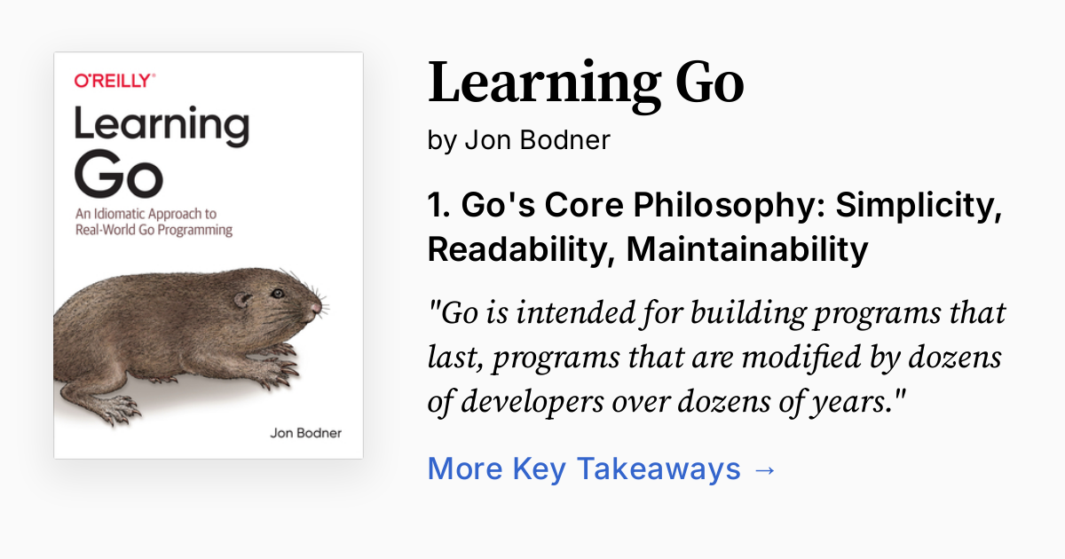 Learning Go by Jon Bodner | Summary, Audio, Quotes
