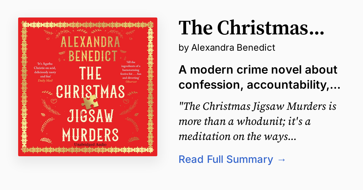 The Christmas Jigsaw Murders Summary, Audio, Analysis