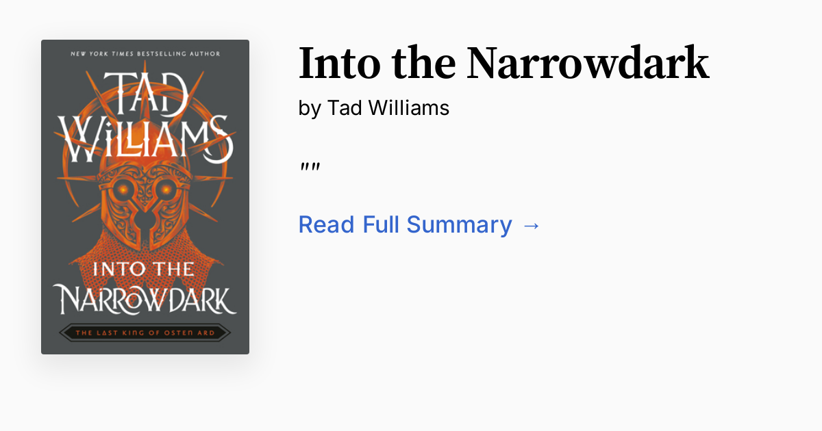 Into the Narrowdark Summary, Audio, Analysis