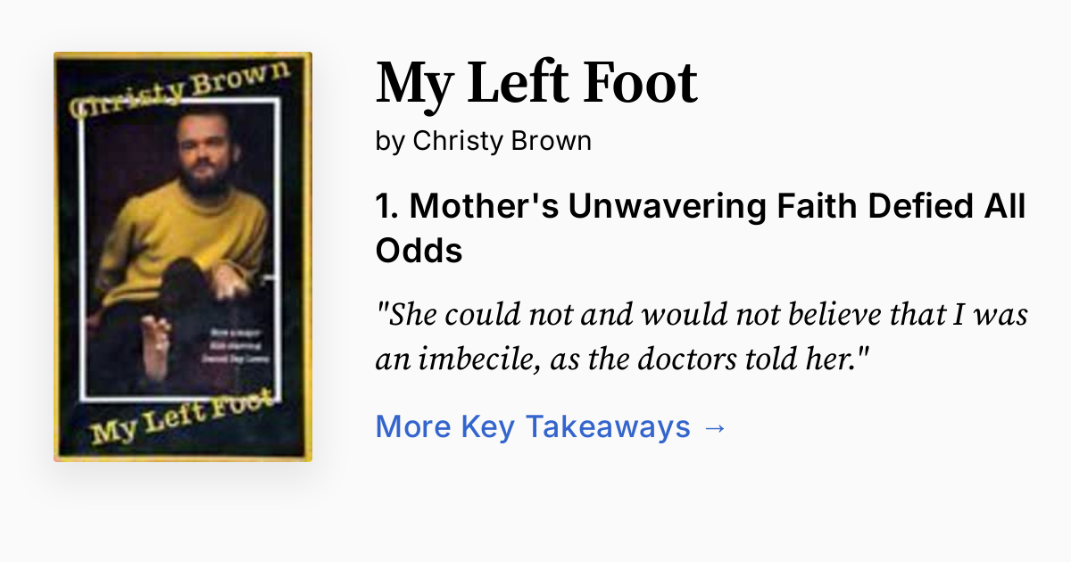 Cover of My Left Foot