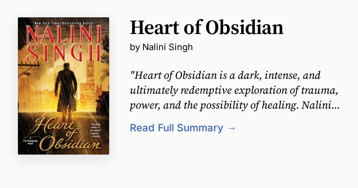Heart of Obsidian Summary, Audio, Analysis