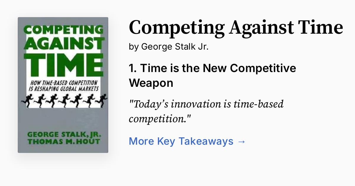 Competing Against Time | Summary, Audio, Quotes, FAQ