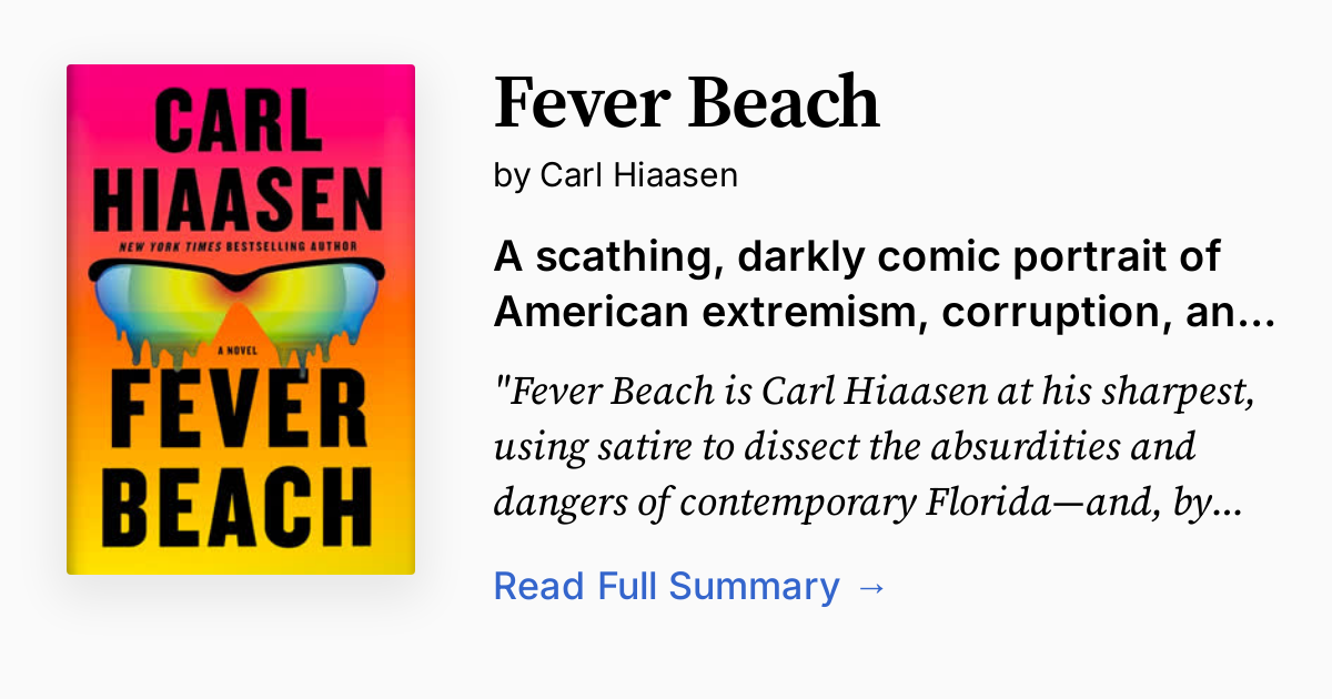 Fever Beach by Carl Hiaasen | Summary, Analysis, FAQ