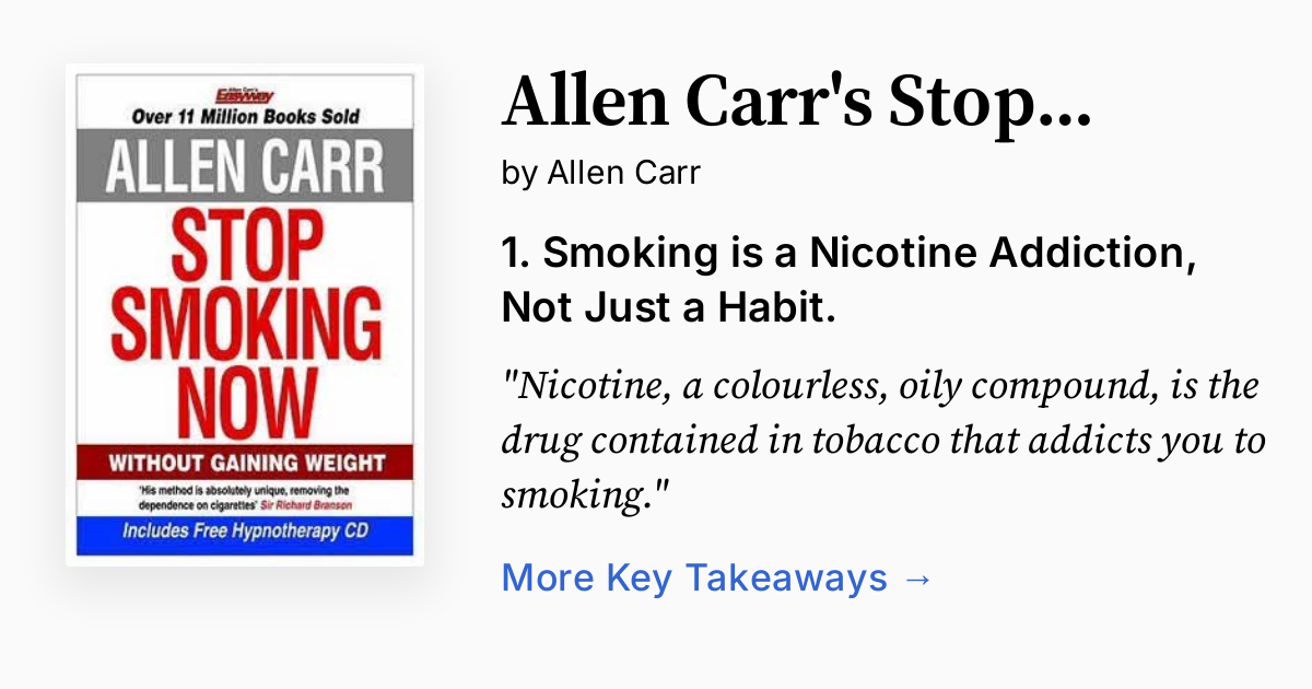 Allen Carr's Easy Way to Quit Smoking Without Willpower - Includes Quit ...