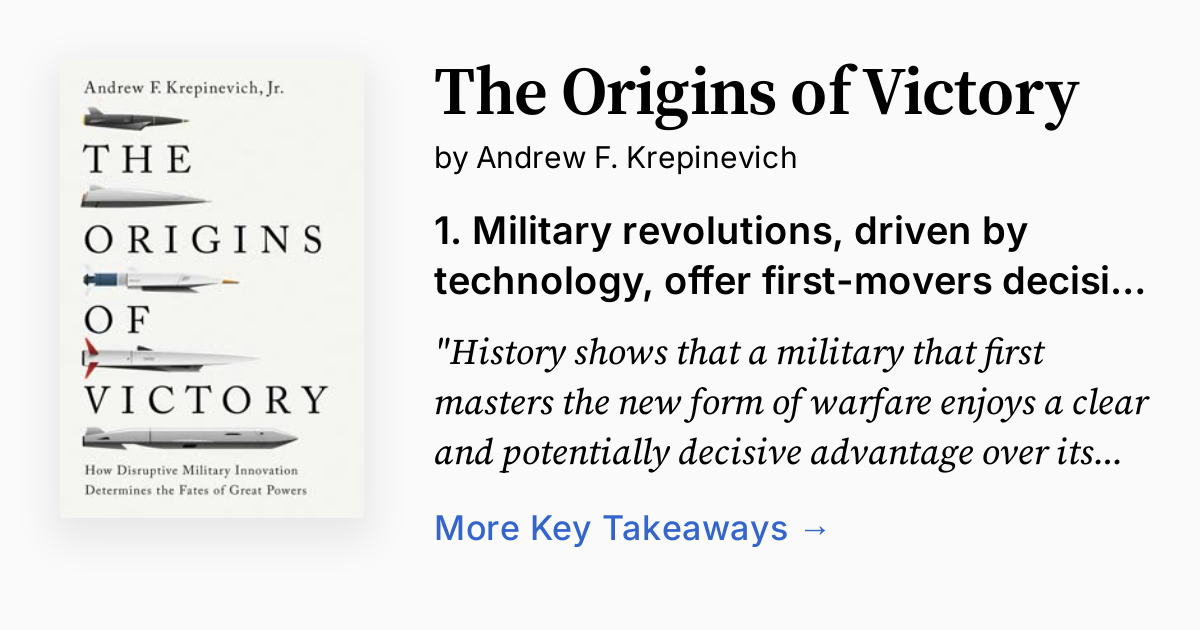 The Origins of Victory