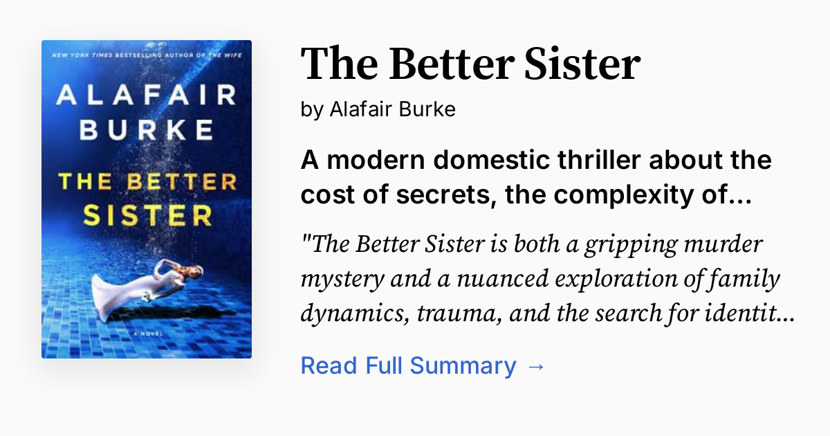Cover of The Better Sister
