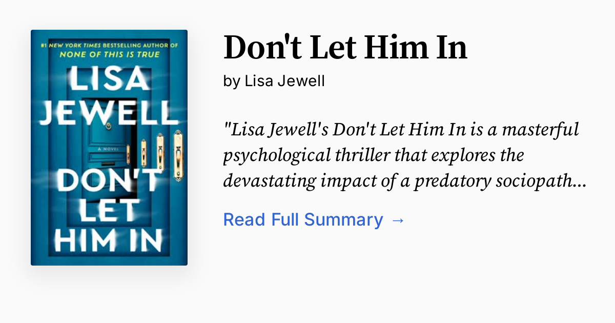 Cover of Don't Let Him In