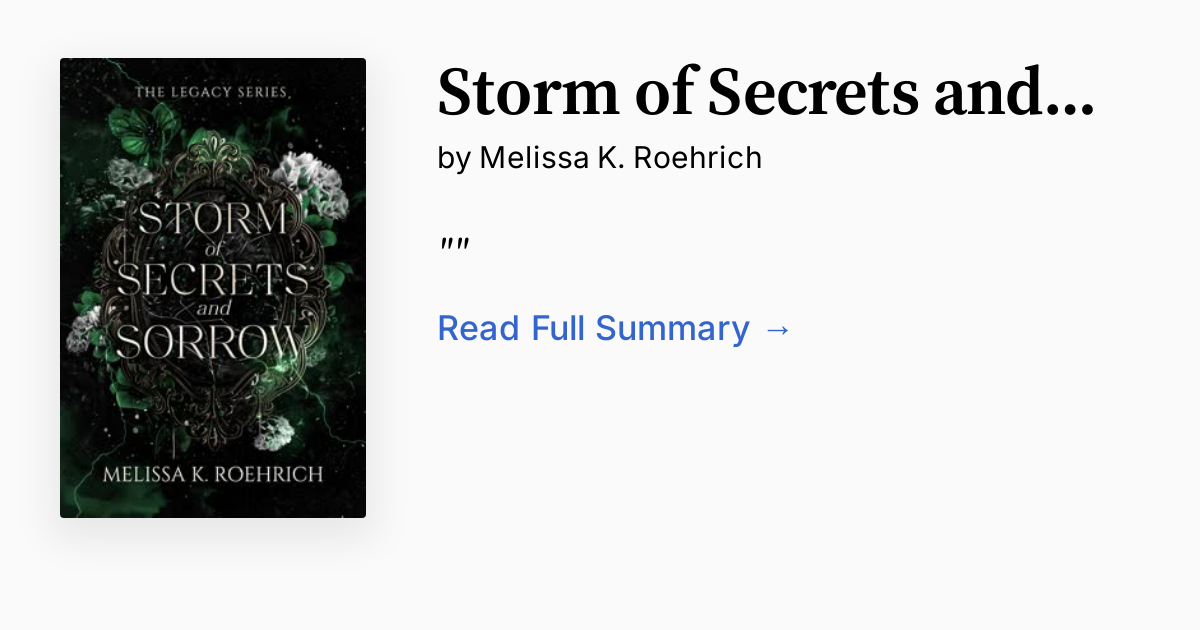 Storm of Secrets and Sorrow Summary, Audio, Analysis, FAQ