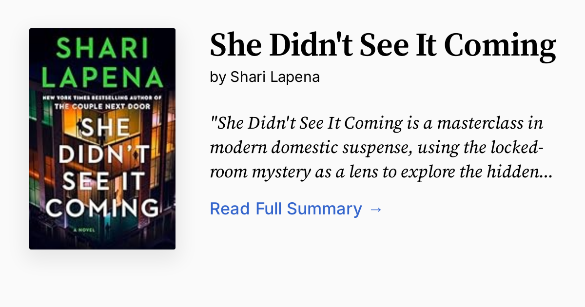 Cover of She Didn't See It Coming