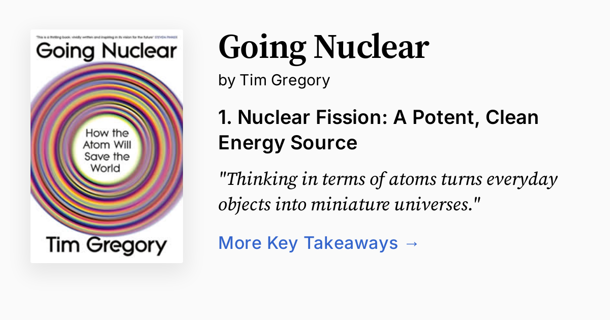 Timothy Gregory Going Nuclear by Tim Gregory | Summary, Audio, Quotes