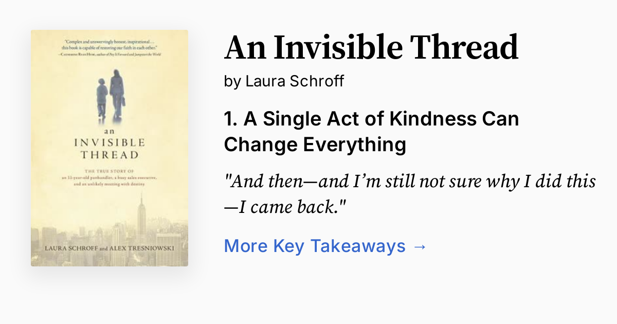 An Invisible Thread | Summary, Quotes, Audio