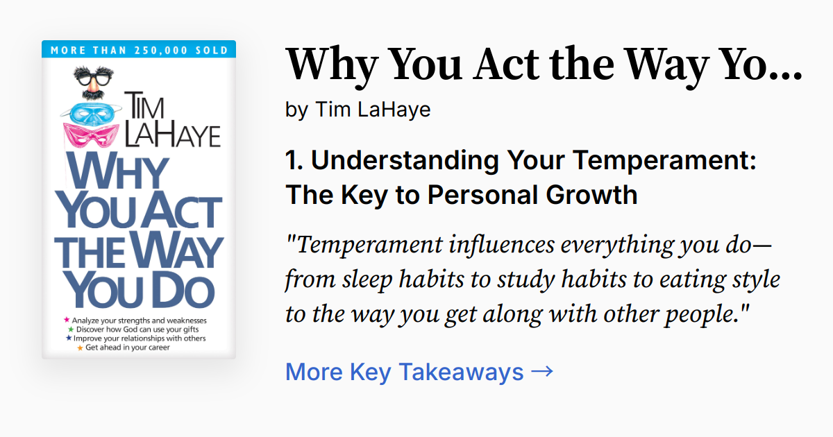 Why You Act the Way You Do | Summary, Quotes, FAQ, Audio