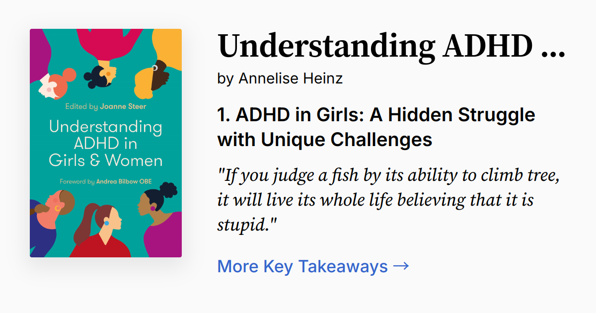 Understanding ADHD in Girls and Women | Summary, Audio, Quotes