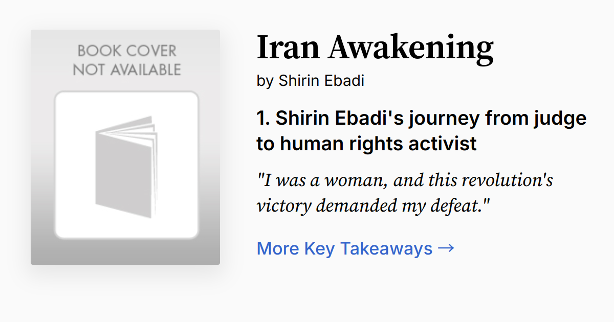 Cover of Iran Awakening