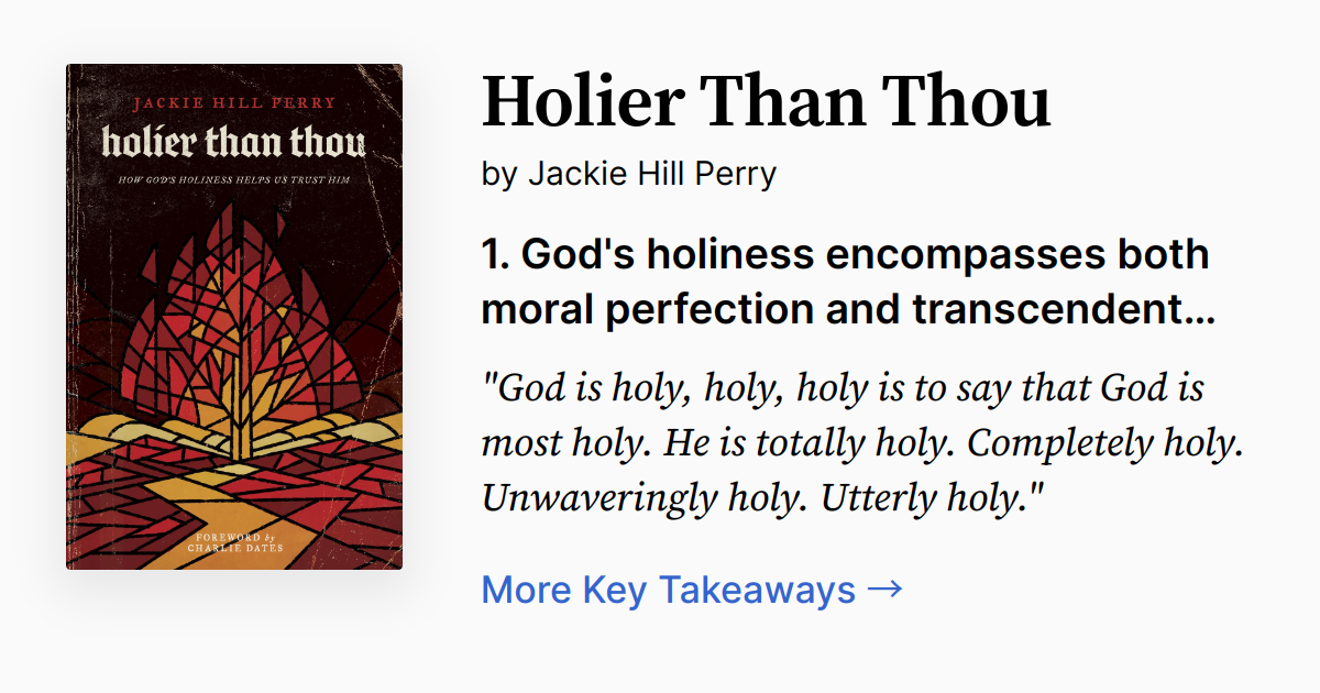 Holier Than Thou Summary Audio Quotes FAQ Holier Than Thou Summary Audio Quotes FAQ
