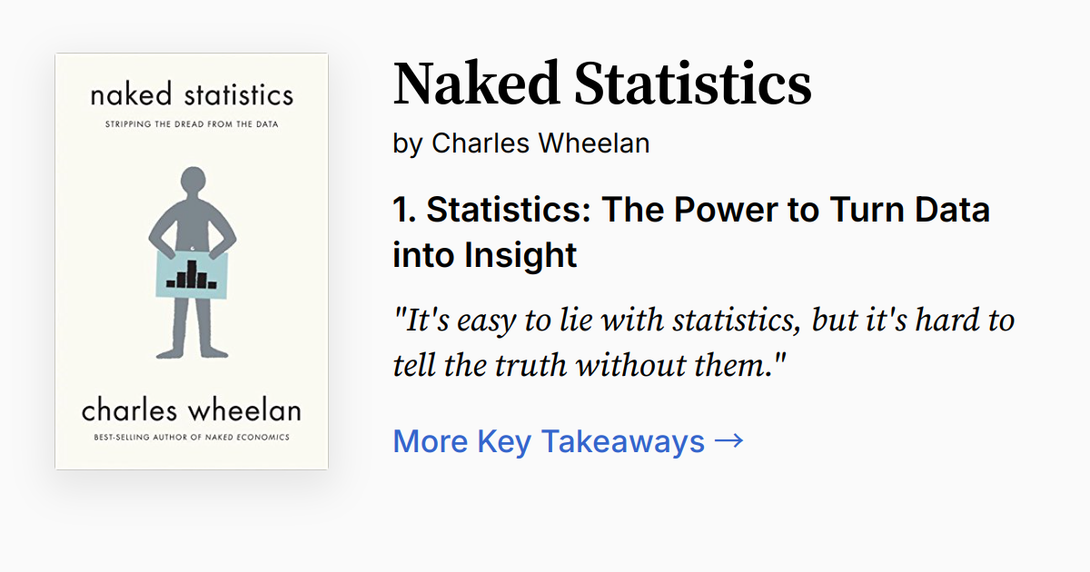 Cover of Naked Statistics