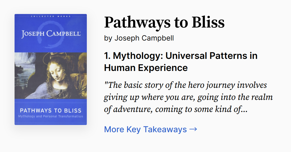 Cover of Pathways to Bliss
