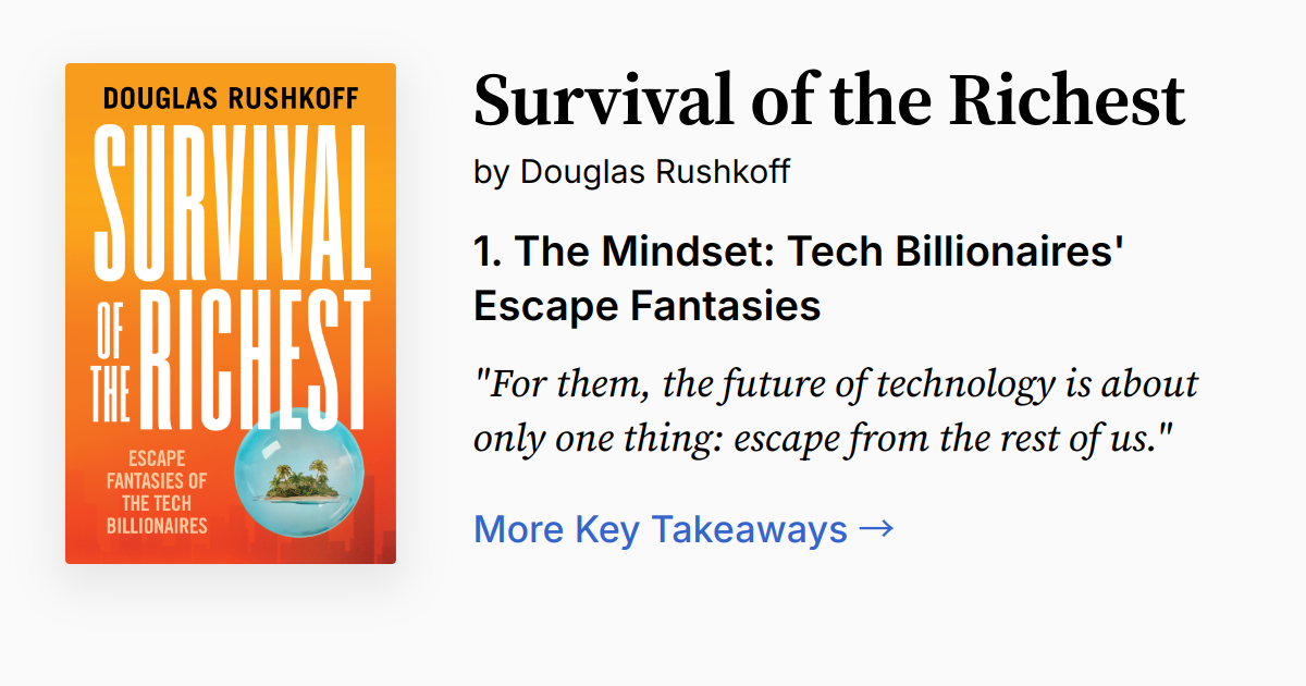 Cover of Survival of the Richest