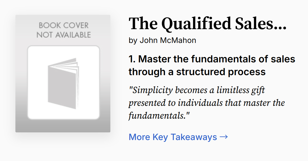 Cover of The Qualified Sales Leader