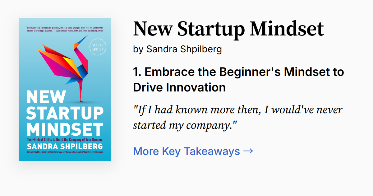 New Startup Mindset | Summary, Audio, Quotes