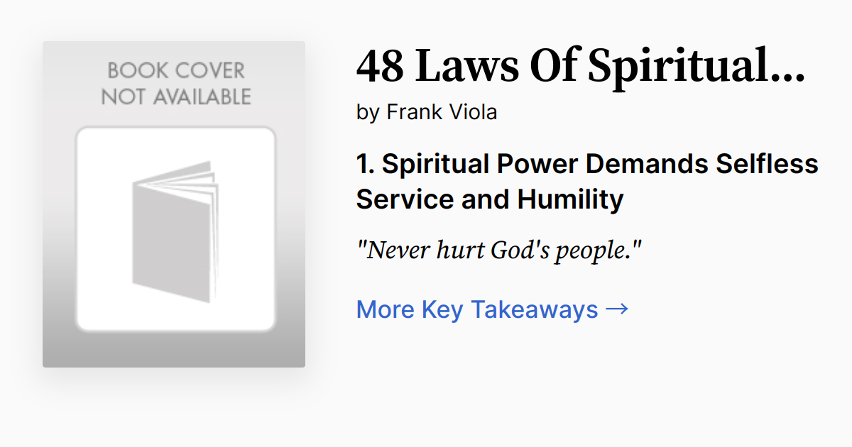 Cover of 48 Laws of Spiritual Power