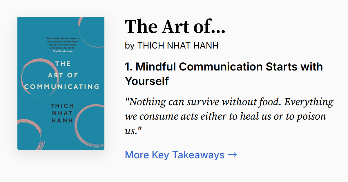 Cover of The Art of Communicating