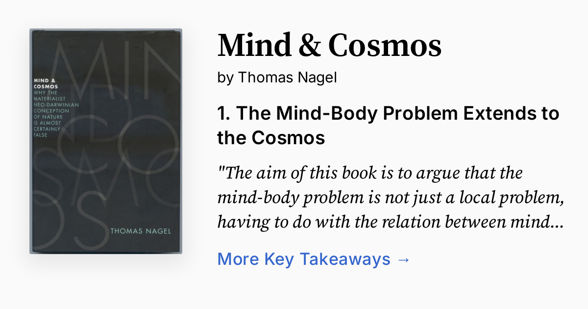 Cover of Mind & Cosmos