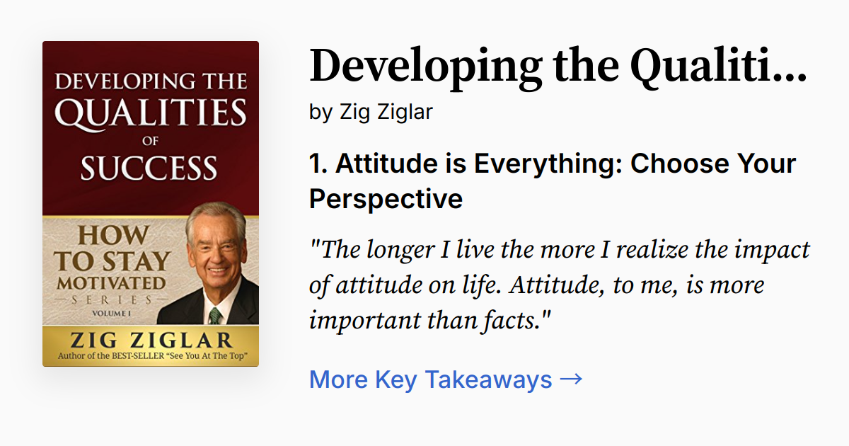 Developing the Qualities of Success | Summary, Audio, Quotes, FAQ