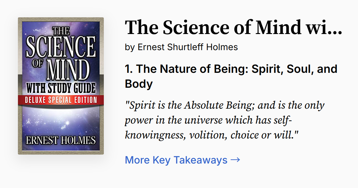 The Science of Mind with Study Guide | Summary, Audio, Quotes, FAQ
