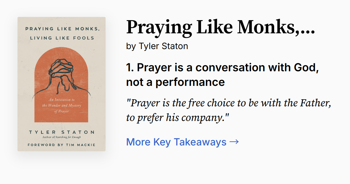 Cover of Praying Like Monks, Living Like Fools
