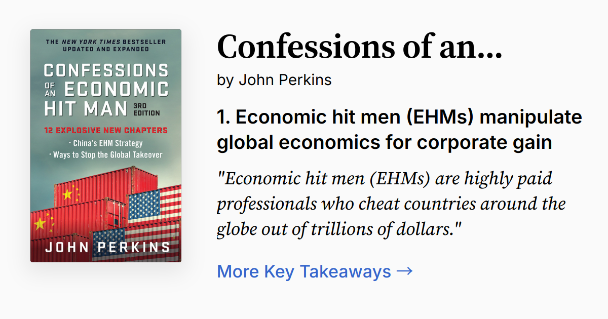 Cover of Confessions of an Economic Hit Man