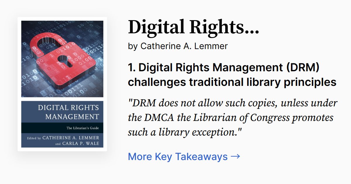 Digital Rights Management | Summary, Audio, Quotes