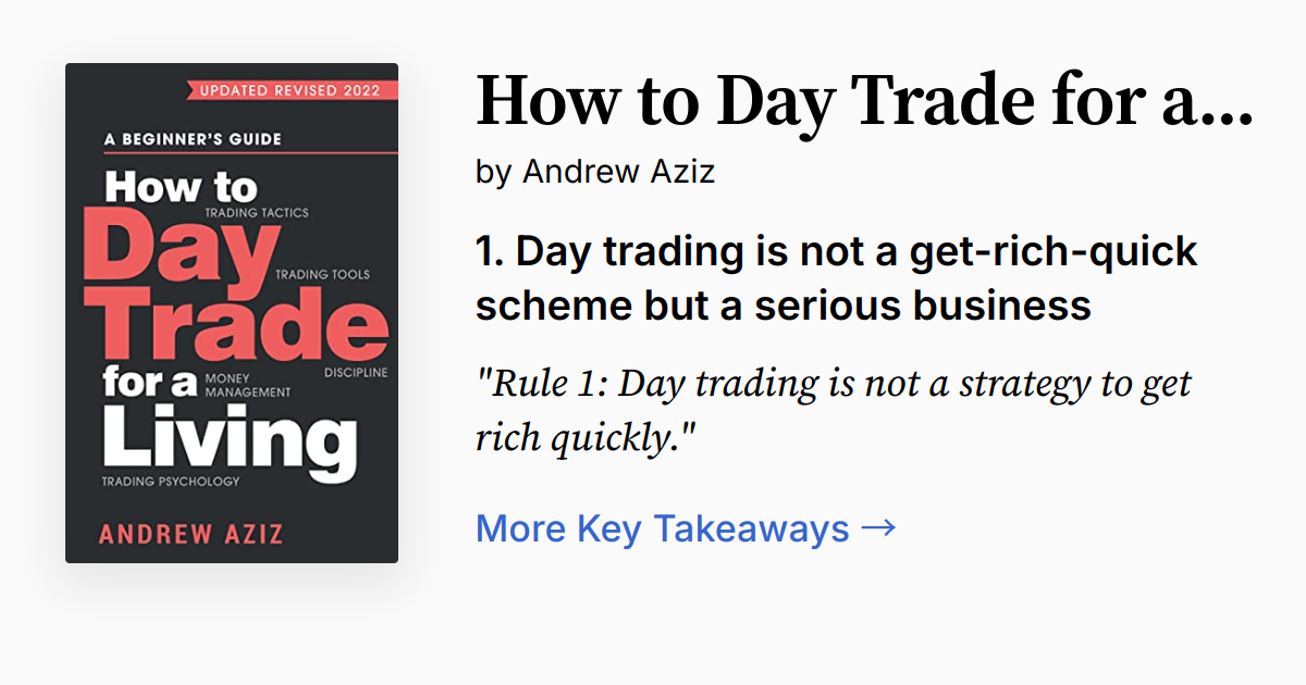Cover of How to Day Trade for a Living