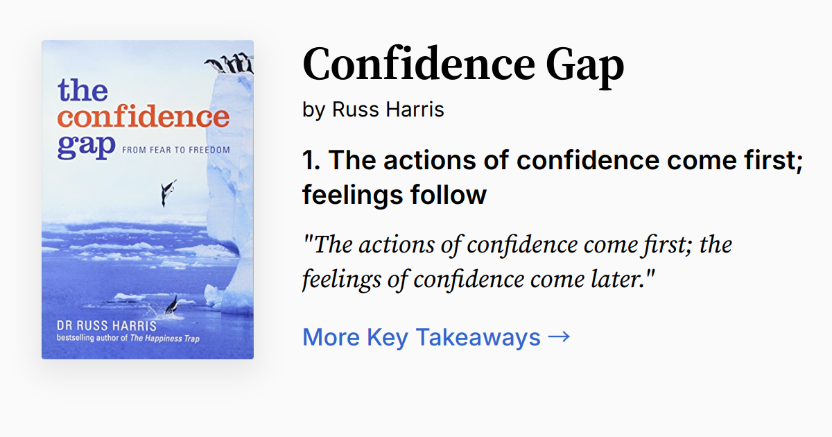 The Confidence Gap | Summary, Audio, Quotes, FAQ