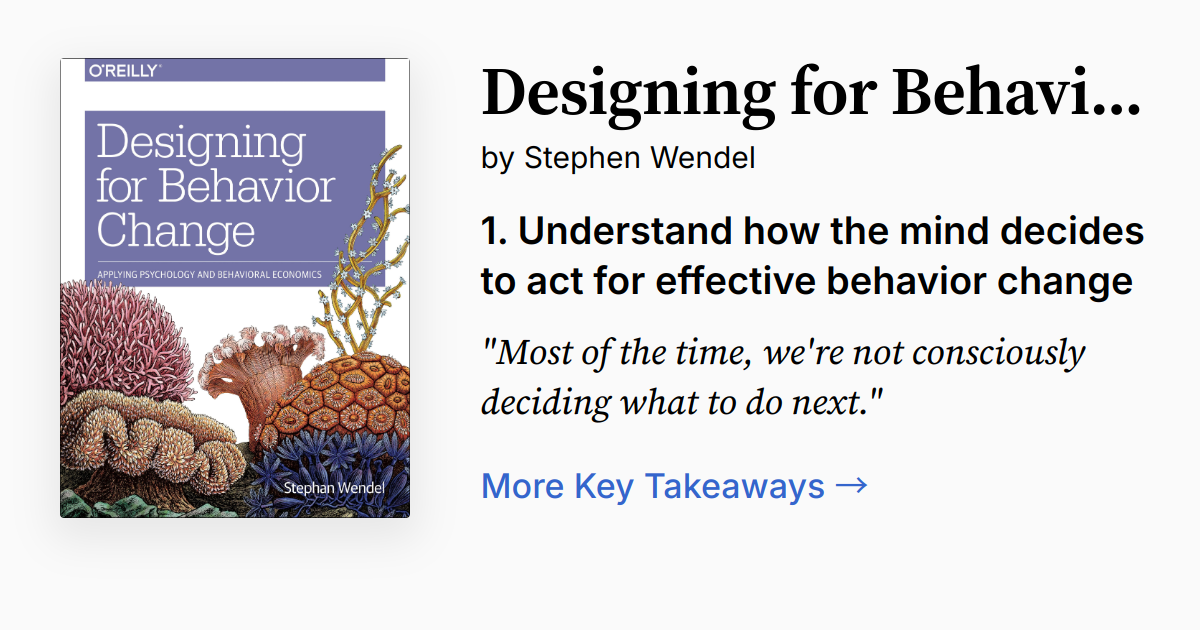 Curated visual reference: Featured Designing For Behavior Change Picture Idea
