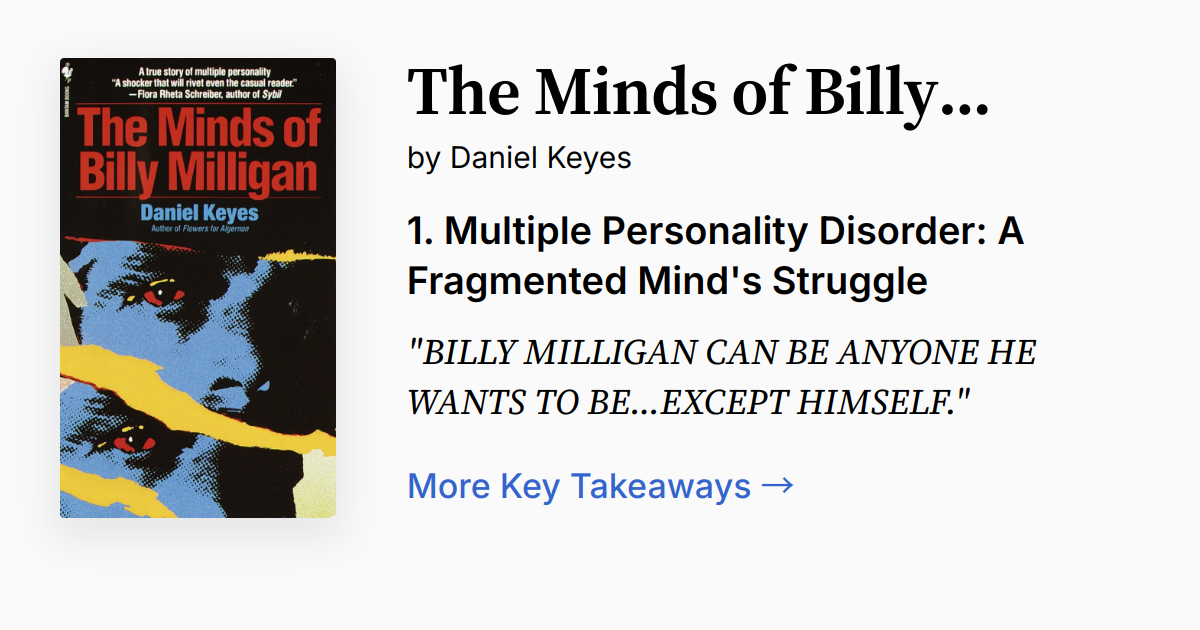 Cover of The Minds of Billy Milligan