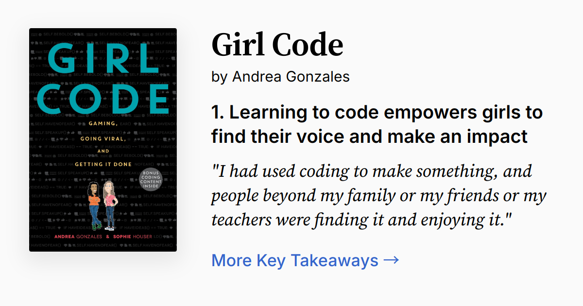 Girl Code by Andrea Gonzales | Summary, Audio, Quotes