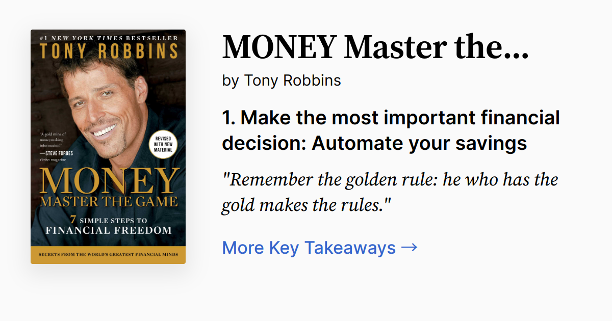 アンソニーロビンス The new money masters