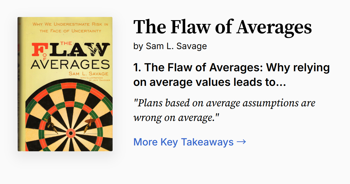 the-flaw-of-averages-summary-audio-quotes