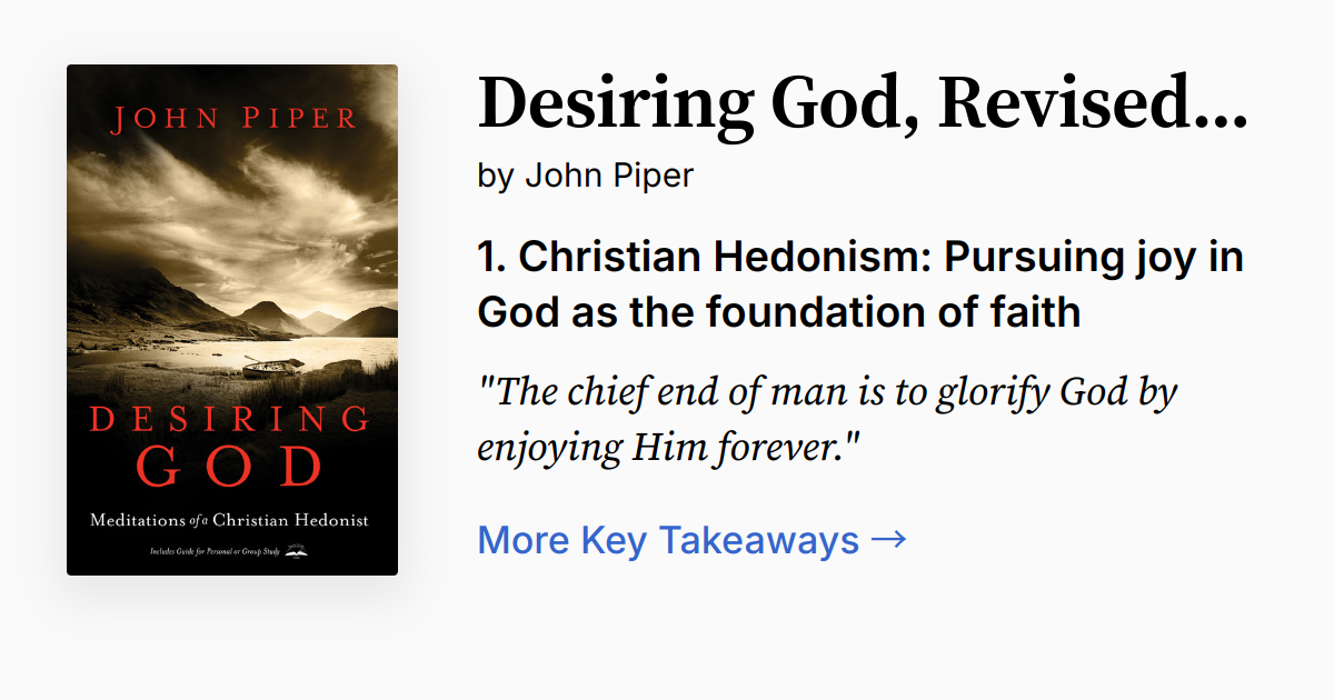 Cover of Desiring God, Revised Edition