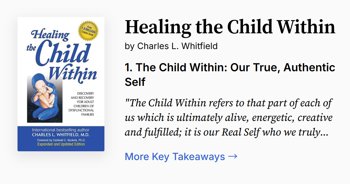 Cover of Healing the Child Within