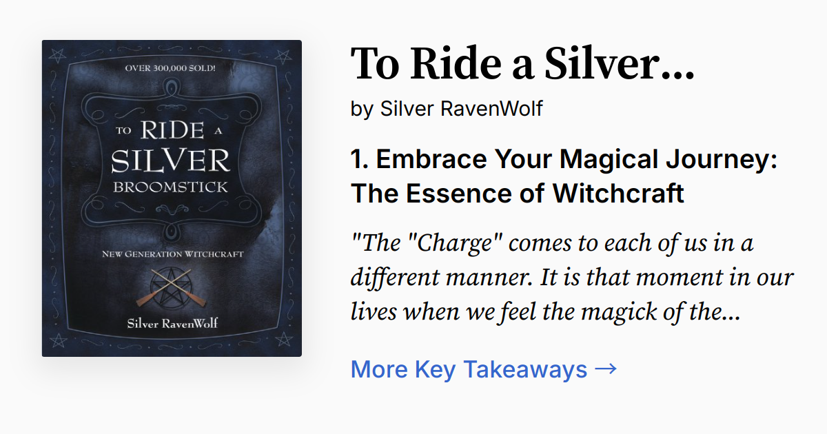 To Ride a Silver Broomstick | Summary, Audio, Quotes, FAQ