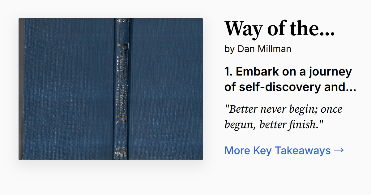 Cover of Way of the Peaceful Warrior