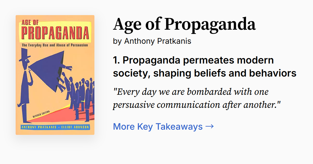 Age Of Propaganda Summary Quotes Faq Audio