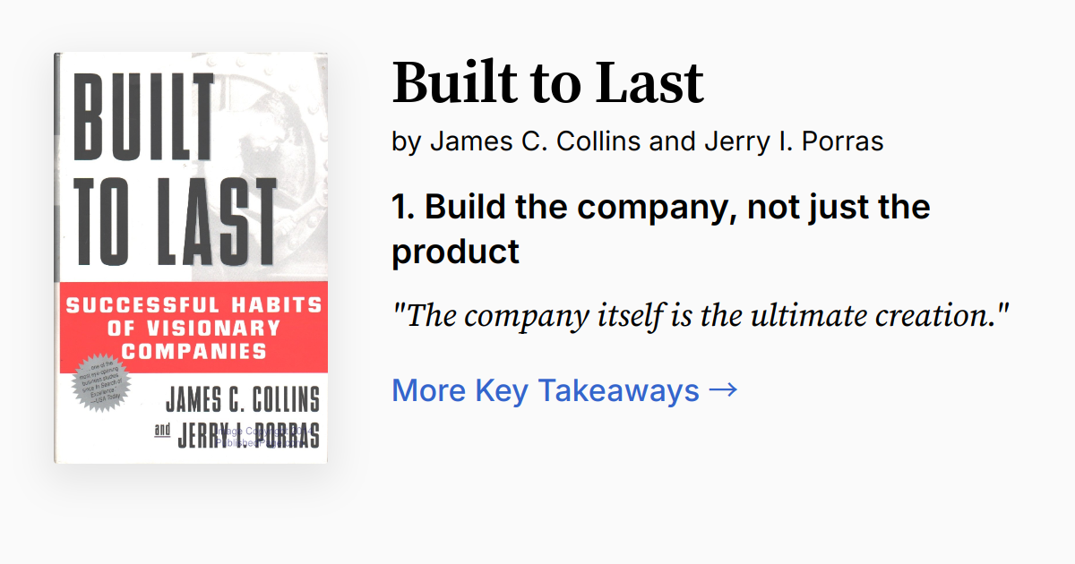 Cover of Built to Last