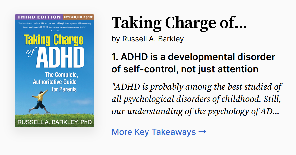 Cover of Taking Charge of Adult ADHD