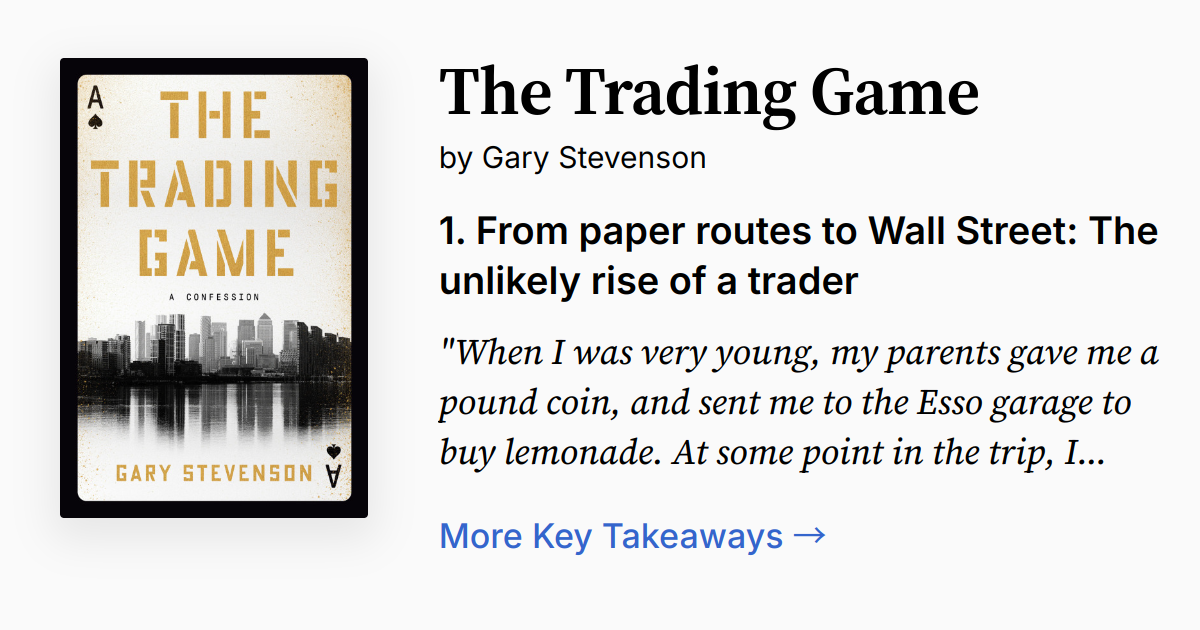 Cover of The Trading Game