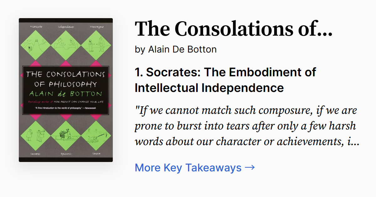 Cover of The Consolations of Philosophy